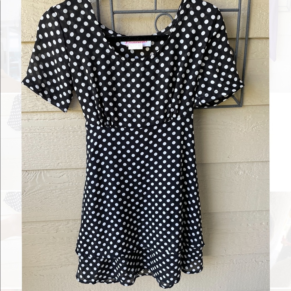 Vintage Polka Dot Babydoll Dress